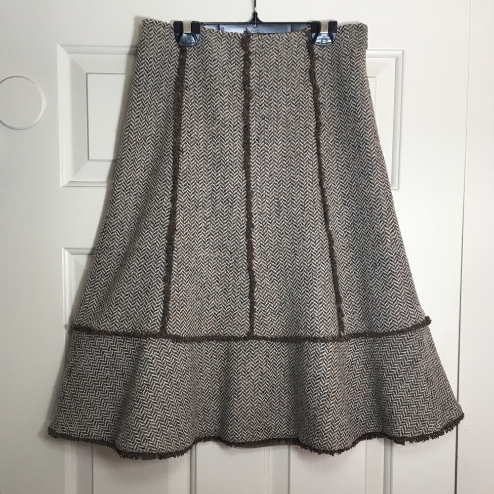 Ann Taylor Loft herringbone skirt